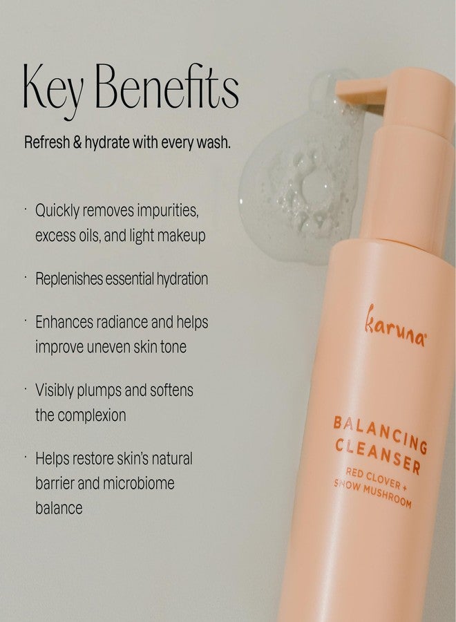 Karuna Balancing Facial Gel Cleanser | Gentle, Non-Stripping Daily Face Wash for All Skin Types | With Niacinamide, Hyaluronic Acid, and Snow Mushroom for Lightweight Hydration |150 ml - Image 4
